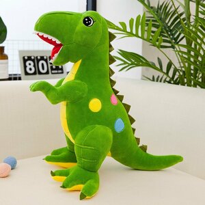 おもちゃ ぬいぐるみ 恐竜 グリーン　45cm　きょうりゅう 可愛い インテリア 寝そべり 動物抱き枕 癒し 子供の日 クリスマスプレゼント