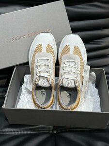 BRUNELLO CUCINELLI Brunello Cucinelli men's walking shoes sneakers low cut sport shoes EU40 size beige 