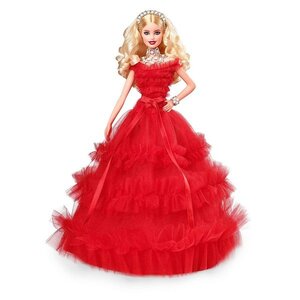 　新品☆マテル社　バービー Barbie 2018 Holiday Doll　Blonde 