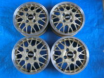 ★超レア　★スバル純正　BBS　鍛造　FORGED 超軽量　VIVIO 13インチ 4.00B ゴールド　中古4本セット！　Made in Japan_画像1