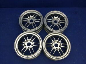 １円スタート！エンケイ ENKEI ホイール　 17×7J+45 PCD114.3 ハブ径73 5穴 4本 　　　　　　　　　　　　　 502 2G10-1 城