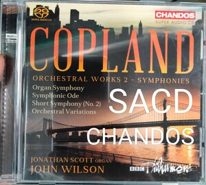 SACD コープランド　Copland　管弦楽　作品集　クラシック　john wilson ジョン　ウィルソン　ジョナサン　スコット　シャンドス　chandos
