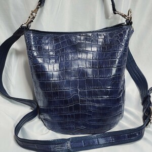 [ бесплатная доставка ] крокодил ручная сумочка сумка на плечо черный ko синий голубой genuine crocodilewani кожа 2way экзотический кожа . кожа 