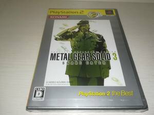 PS2 new goods unopened METAL GEAR SOLID 3 SNAKE EATER Metal Gear Solid 3 PlayStation2 the Best