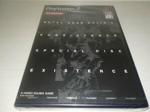 PS2 new goods unopened METAL GEAR SOLID 3 SUBSISTENCE EXISTENCE Metal Gear Solid 3 sub si Stan s