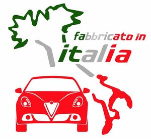 無料車種変更可能　イタリア　アルファロメオ　ジュリエッタ　グラフィック　ステッカー　フィアット　アバルト　ランチア　アバルト