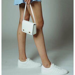 MAKE:D メイクディー マイクロベルトバッグ ホワイト