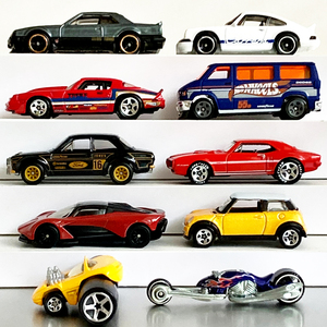 1/64 ホットウィール #02 ニッサン スカイライン ポルシェ911 カレラ シボレー カマロ Hot Wheels Nissan Skyline Porsche etc. 10台セット