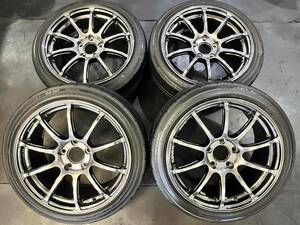 ADVAN Racing RS2 7.5J-17インチ ET48 5H-112 ダンロップ ディレッツァDZ101 205/45R17 2018年製 BMW MINI クーパー F55 F56 F57 