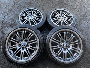 Studlessset BMW M3(E46)Genuine ダブルスポーク67M 8/9J‐18 Inch ET47/26 PCD120 235/40R18 Michelin X-ICE3