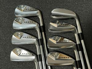 ★美品！ONOFF KURO FORGED IRON(2024) #4-pw 48° 8本セット　PROJECT X5.5 オノフ　クロ　プロジェクトx★