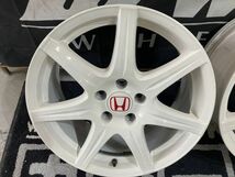 ◆状態良好!! ホンダ FN2 シビック タイプR ユーロ 純正 18×7.5J+55 114.3/5H ホイール4本SET!! チャンピオンシップホワイト 流用等_画像2