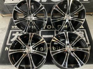 ◆お買得!! ウェッズ レオニスKH 18×8J+42 114.3/5H ホイール4本!! クラウン/カムリ/エスティマ/プリウスα/アテンザ/レヴォーグ/S4他