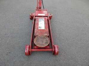 Y9800~ service completed, but little with defect corporation masada factory ASJ-20ML used 2 ton low floor air jack 