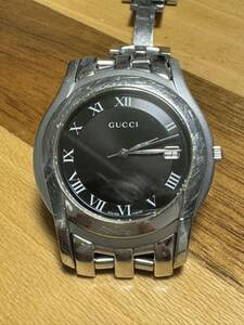  Junk Gucci GUCCI 5500M мужские наручные часы Date кварц тип аккумулятора 
