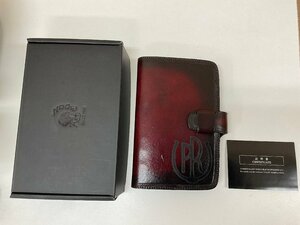 【S109】REDMOON レッドムーン　ノート手帳カバー　日本製　本革　レザー小物　中古良品