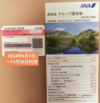 ANA 株主優待券 １枚　2024年6月1日〜11月30日利用_画像2