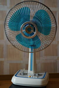  Showa Retro BROTHER Brother electric fan F35-155 electron Stop box attaching condition excellent 