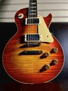 2023 год производства Gibson custom shop 1959 Les Paul standard Reissue VOS washed cherry sunburst