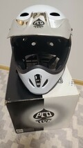 使用品プロテック PRO-TEC Ace Full Faceエースフルフェイス ヘルメットXLサイズ 59-60cm 白色モトクロスBMXオフロードダートバイク自転車_画像2