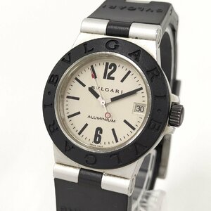 * BVLGARY BVLGARI aluminium Date AL32A наручные часы кварц б/у [Jkore]D30TA58