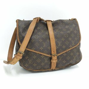 ●ルイヴィトン LOUIS VUITTON ソミュール35 ショルダーバッグ モノグラム M42254[Jコレ]E09TA92