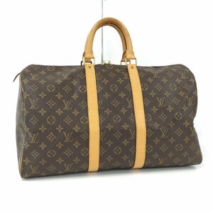 ●ルイヴィトン LOUIS VUITTON キーポル45 ボストンバッグ モノグラム M41428[Jコレ]E21TA111