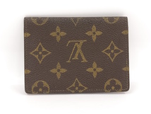 【中古】LOUIS VUITTON ポルト 2 カルト ヴェルティカル 定期入れ パスケース モノグラム M60533_画像3