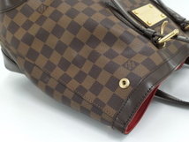 【中古】LOUIS VUITTON ハムステッドMM ハンドバッグ ダミエ エベヌ N51204_画像6