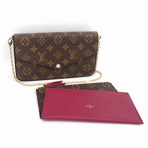 【中古】LOUIS VUITTON ポシェットフェリシー チェーン ショルダーバッグ モノグラム M81896