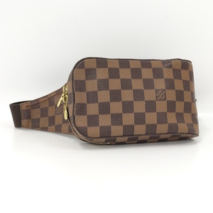 【中古】LOUIS VUITTON ジェロニモス ボディバッグ ダミエ エベヌ N51994