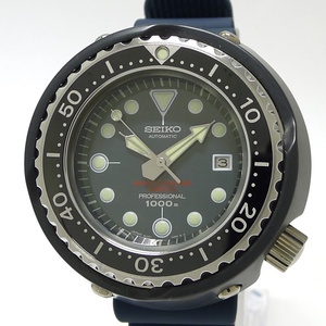 【中古】SEIKO プロスペックス ダイバー 55周年記念 自動巻き ラバーベルト ブルー文字盤 SBDX035