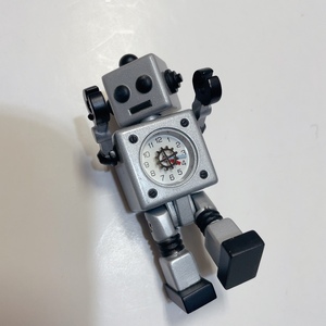 即決 送料無料 中古 未使用★希少 BOHKENSHA M.ROBOT 冒険社 ロボット型 置き時計 クオーツ アナログ 電池入れました 動作品