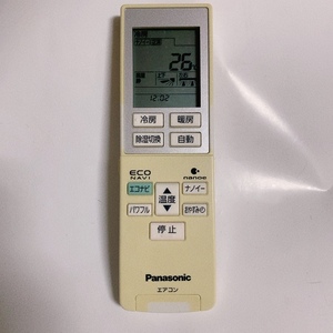 送料無料 即決 中古★Panasonic パナソニック A75C3787★エアコン用 リモコン