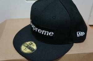 Supreme R.i.p. Box Logo New Era Cap ニューエラ キャップ ボックスロゴ 7 1/2 59.6 人気の黒色 RIP シュプリーム 帽子 キムタク 美品