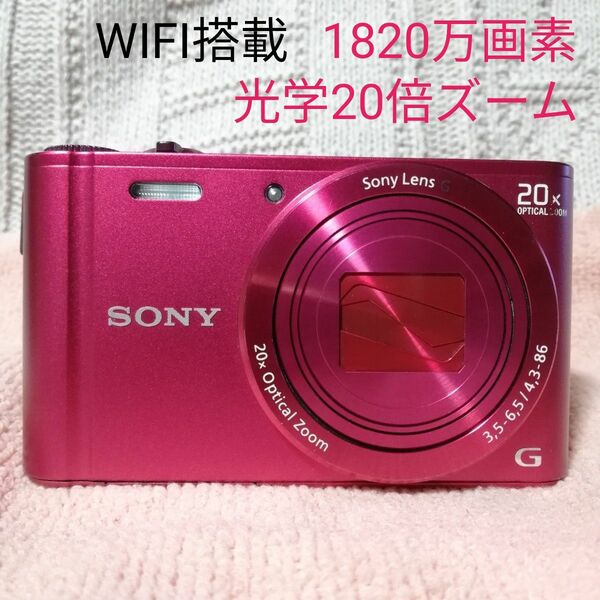 SONY Cyber-shot DSC-WX300 レッド色 コンパクトデジタルカメラ