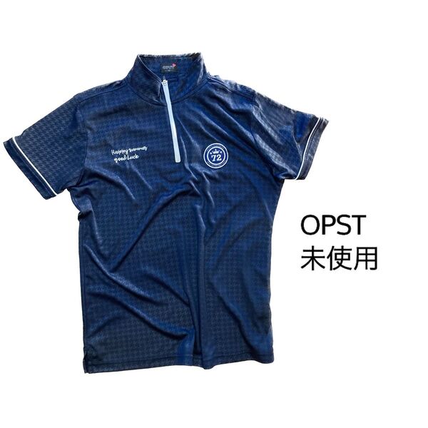 【OPST】 ゴルフ 半袖シャツ 吸水速乾 ハーフジップシャツ ハーフジップ ゴルフウエア