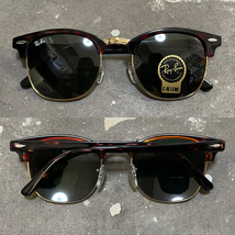 [新品付属品完備☆送料込み] RayBan レイバン クラブマスター サングラス CLUBMASTER RB3016 ベッ甲_画像2