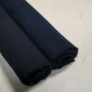 【時代布】藍染め 木綿 無地 2枚 合計約360cm 生地 古布 古裂 アンティーク リメイク素材 A-910