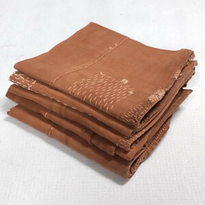 [ era cloth ] sake sack tree cotton 5 sheets approximately 570g cloth old cloth old . Showa Retro antique remake material B-23