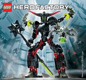 LEGO 6203 Lego block hero Factory HEROFACTORY records out of production goods 