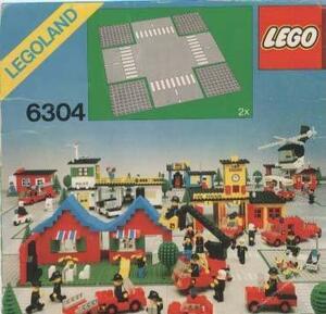 LEGO 6304　レゴブロックパーツ街シリーズ道路プレート基盤廃盤品