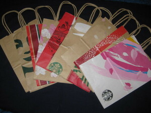  Starbucks (STARBUCKS) бумажный пакет 10 шт. комплект 