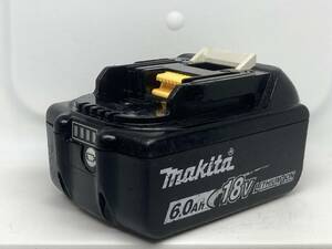 【送料0】純正！マキタ バッテリー 18v 6.0Ah【BL1860B】残量表示あり　税無　 Makita 　/4286