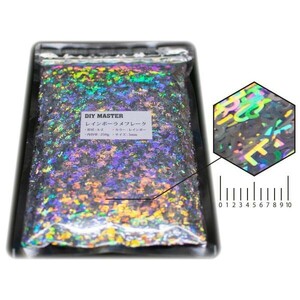 DIY MASTER Rainbow lame flakes romaji ( alphabet ) 5mm 250g ( inspection paints spray lame powder 