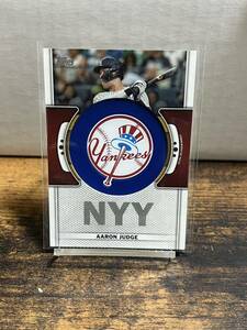 【Aaron Judge】 Topps Series1 2023 Commemorative Team Logo Patch Relic Card レリック ニューヨークヤンキース