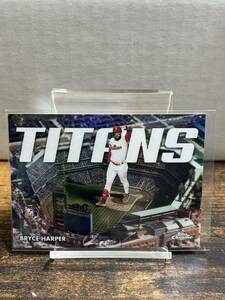 【Bryce Harper】 Topps Chrome 2023 TITANSインサートカード フィラデルフィアフィリーズ MLBカード 