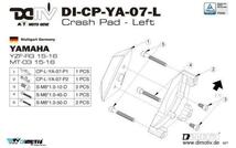 【在庫限り】DIMOTIV di-cp-ya-07-l-g エンジンクラッシュパッドL/左 ゴールド YZF-R3 MT-03_画像4