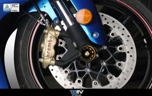 【在庫限り】DIMOTIV di-fas3d-su-06 3Dフロントアクスルスライダー ゴールド GSX-R1000 '12-'16