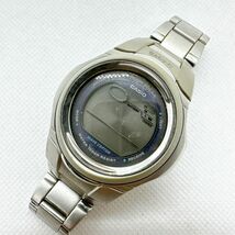 A2405-2-3 １円スタート 電波ソーラー　稼働品　ジャンク　CASIO　カシオ　G-ｍｓ　ジーミズ　シルバー　レディース腕時計　デジタル_画像1